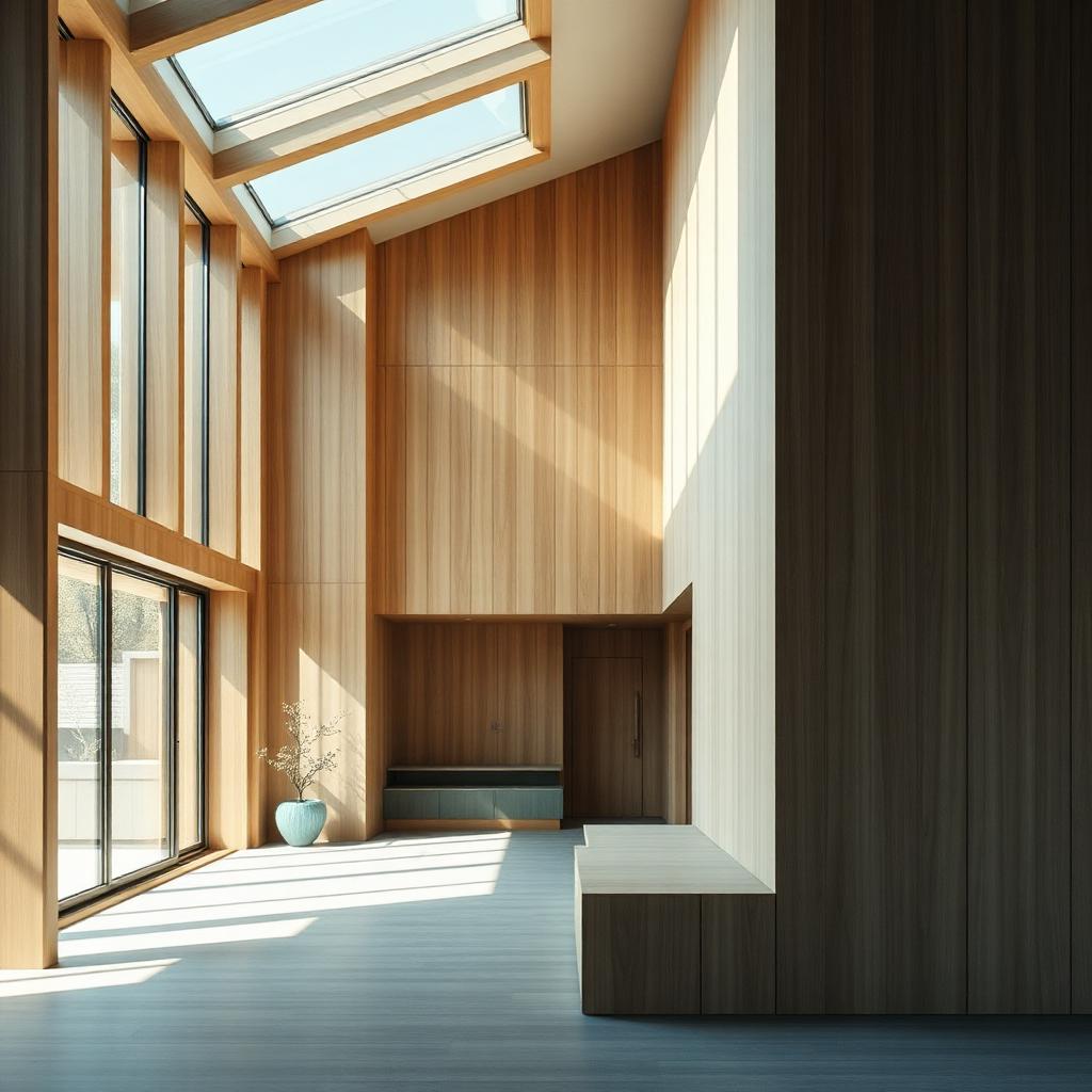 Sunlit Australian architectural interior